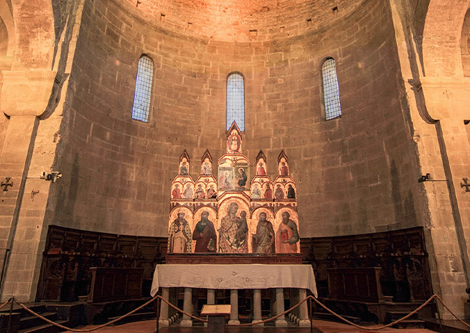 Restauro del Polittico di Lorenzetti in Pieve